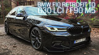 BMW F10 Retrofit to G30 LCI  F90 M5  XENONLED [upl. by Gonta450]