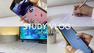 Study vlog  no background noise  asmr  music  ghilibi studio  aesthetic vlog [upl. by Eceinaj]