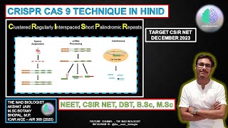 CRISPR CAS 9 Technique In Hindi CSIR NET CRISPR CAS 9 Technique In Hindi CSIR NET Bacteria [upl. by Latona100]