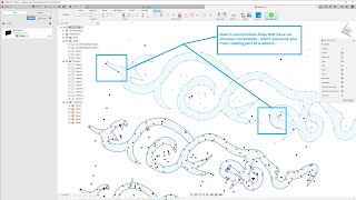 Fusion 360  How to unconstrain lines that have no apparent anchors constraining them [upl. by Haimirej886]