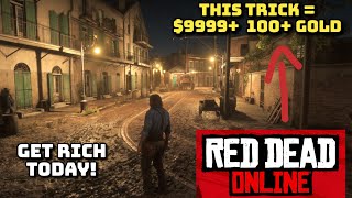 DO NOTHING AND GET RICH INFINITE GOLD MONEY XP EXPLOIT GLITCH  RDR2 ONLINE  RED DEAD ONLINE [upl. by Ydnih308]