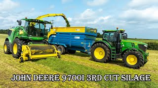 John Deere 9700i cutting Third Cut Silage  John Steele amp Sons [upl. by Belita]