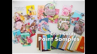 Paint Samples DIY Craft Cards ♡ Maremis Small Art ♡ [upl. by Astred872]