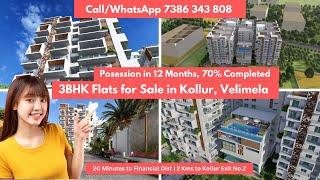 Going Cheap  2BHK and 3BHK Flats for Sale in Kollur Hyd  Near to Hitech City Financial Dist [upl. by Asilram]