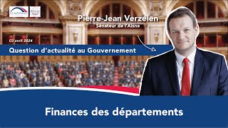 PierreJean Verzelen  QAG  Finances des départements [upl. by Horodko]