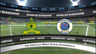 MTN8 201920  Mamelodi Sundowns vs SuperSport United  Highlights [upl. by Jemina]