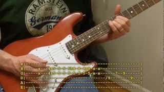 Rikki Dont Lose That Number Guitar Solo with Tab [upl. by Mail]