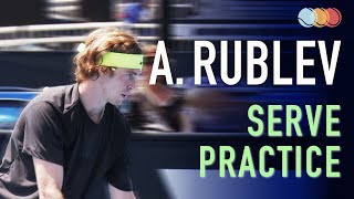 Andrey Rublev  Serve Practice Slow Motion 2021 [upl. by Eliza93]