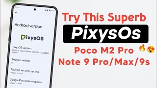 Try This Best Custom Rom On Poco M2 ProNote 9 ProNote 9 Pro Max 🔥 [upl. by Adeuga]