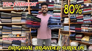 திருச்சியை கலக்கும் ORIGINAL BRANDED SURPLUS CLOTHING Showroom  Top Fashion  VlogThamila [upl. by Nirrak525]