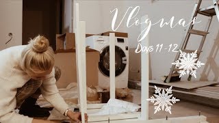 VLOGMAS The one where I build IKEA furniture [upl. by Dnilazor]