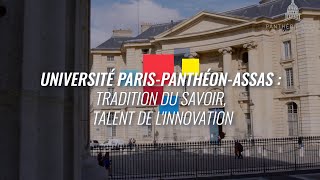 Université ParisPanthéonAssas  tradition du savoir talent de linnovation [upl. by Soulier732]