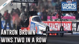 Antron Brown wins two in a row at the US Nationals [upl. by Emlynne]