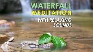 8 hours Relaxing Nature Sounds Waterfall with White Noise and Calming Birdsong [upl. by Randa474]