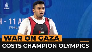 Palestinian weightlifter loses place at Olympics because of Gaza war  Al Jazeera NewsFeed [upl. by Tiphany]