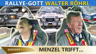 Menzel trifft  Walter Röhrl  quer unterwegs mit der RallyeLegende  Garagengold [upl. by Etat347]