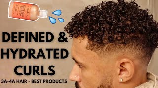 Men’s Curly Hair Routine  Best Products [upl. by Ahsaeym]