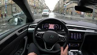 2022 VW Arteon Shooting Brake Rline 20l 190HP  POV Test Drive  LT car of the year participant [upl. by Adnaval]