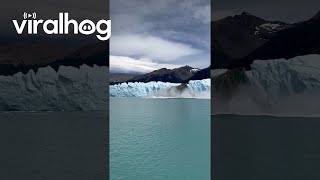 Sightseers Watch Iceberg Emerge From the Perito Moreno Glacier  ViralHog [upl. by Drolet335]