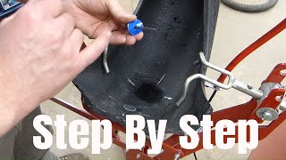 How to patch a tire the proper way using a patch plug to fixrepair a tire [upl. by Gurtner641]