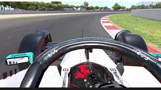 iRacing  W13 Mercedes F1 Barcelona Race lap World Record [upl. by Melliw]