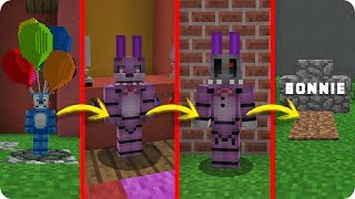 BONNIE ANIMATRÓNICO FNAF VS LA VIDA EN MINECRAFT  SI EL CICLO DE VIDA EXISTIESE EN MINECRAFT [upl. by Earesed]