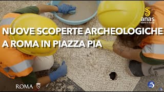 Nuove scoperte archeologiche nel cuore di Roma Piazza Pia la sua fullonica e i mosaici [upl. by Eyllek]