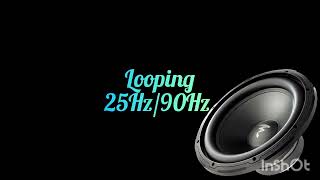 Onda senoidal 25Hz a 90Hz Subwoofer JBL Klipsch SVS Jamo Boston Paradigm Yamaha Sony Onkyo [upl. by Novihs]