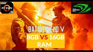 8GB VS 16GB Tested in Battlefield V  Ryzen 5 3550H  GTX 1650  Acer Nitro 5  Benchmark Gameplay [upl. by Naylor832]