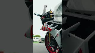 2024 Aprilia RSV4 Factory in speed white with SC project CRT exhaust Thanks DrivenWithVince 🤤 [upl. by Neelyhtak]