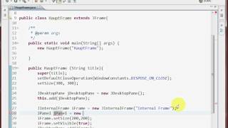 Java GUI MDI JDesktopPane JInternalFrame [upl. by Aihsoem]