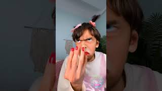 Applying long nails 💅 humor nails nailart funny comedy family parents [upl. by Barnard314]