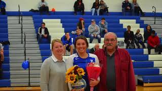 Hilbert College Womens Volleyball Senior Night [upl. by Anerec388]