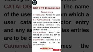 Mainframe IDCAMS EXPORT DISCONNECT mainframe ibm commands functions parameters shorts youtube [upl. by Rialcnis]