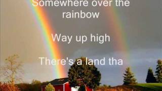 Judy Garland  Somewhere over the rainbow lyrics [upl. by Anelaf]