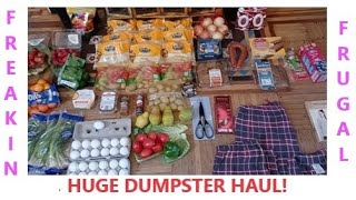 Hugest Dumpster Food Haul Plus Free Christmas Gifts BEST DUMPSTER DIVING ON YOUTUBE [upl. by Blight]