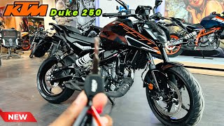 2024 KTM Duke 250 All Black Colour New Update  TFT Display amp DRL Light  Duke 250 Ebony Black 2024 [upl. by Moselle]