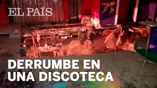 40 heridos tras derrumbarse el suelo de una discoteca de Tenerife  España [upl. by Sula801]