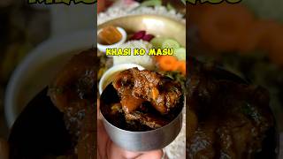 Khasi ko Masu Mutton gravy 😍 Perfect for Dashain shorts nepalifood nepalirecipe khasikomasu [upl. by Aronas]