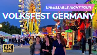 Night Tour of Aschaffenburger Volksfest amp Euro2024 in Germany MustSee in Bavaria Germany [upl. by Aicilak]