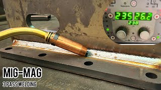 why no welders talk about this Simple three pass MIGMAG Welding Technique [upl. by Rosenbaum]