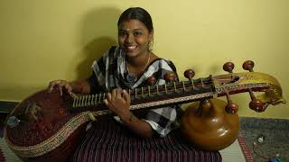 Vaseegara Song Veena Version  Minnalae  Harris Jayraj  Vaseegara Song Played In Veena [upl. by Aicnorev]