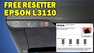 How To Reset Epson L3110 printer ink pad is at the end of its service life with FREE RESETTER [upl. by Josh]