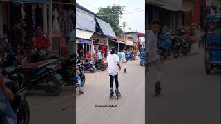 Saat Samundar Paar  Public Reaction  road skating  trending viral skating [upl. by Fredie]