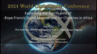 Examining the Significance of Pope Francis Social Magisterium for Churches in Africa [upl. by Aryek]