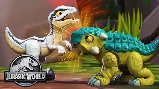 A Hatchlings Adventure  Jurassic World  Kids Action Show  Dinosaur Cartoons [upl. by Ycram968]