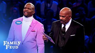 Terry and Rebecca Crews CRUSH Fast Money  Celebrity Family Feud [upl. by Fadas484]