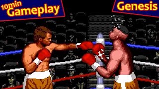 Evander Holyfields Real Deal Boxing  Sega Genesis Gameplay [upl. by Shelton]