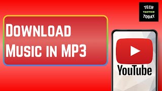 How to Download Music From YouTube to MP3 2024 [upl. by Refenej300]