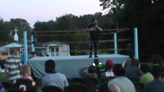 Wrestler Beau James giving a message in Bradshaw WV [upl. by Shirlie]